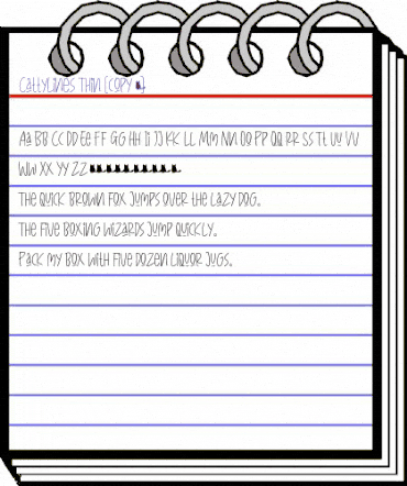 CattyLines Regular animated font preview